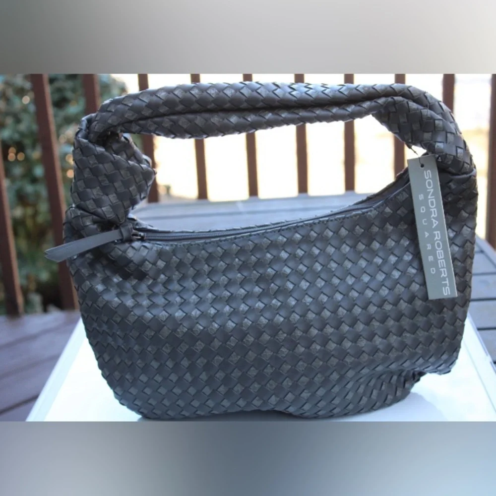 NWT Sandra Roberts woven hobo bag